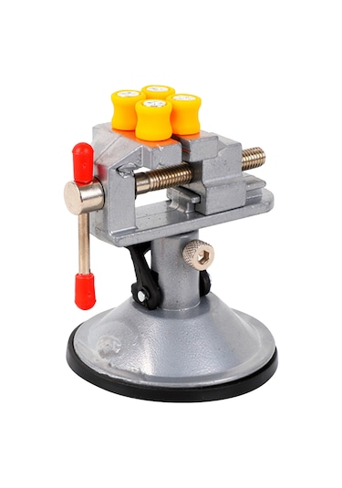 Skycity Alüminyum Mini Süspansiyon Tıkacı, 360 Döner Baş, 12-55mm Tutma Aralığı, Dört Desteği, Pürüzsüz Yüzeylere Uygun, Model Ve Saat Tamiri İçin