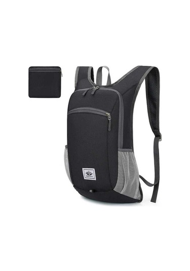 Tongxida Geçirmez Hafif Sırt Çantası - Erkek Kadın İçin Seyahat & Bisiklet Siyah Siyah