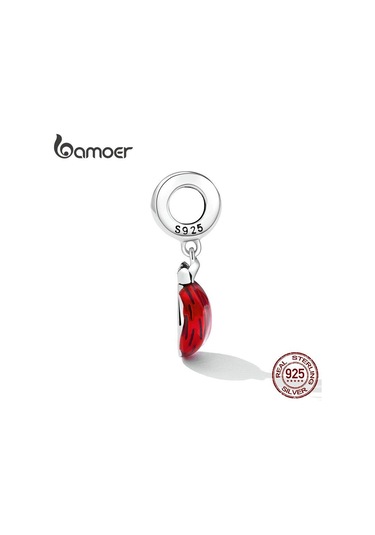 Bamoer 925 Ayar Gümüş Narin Nar Kolye Kadınlar İçin Fit Dıy Bilezik Ve Bileklik Meyve Takılar Güzel Takı Gümüş