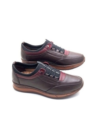 Deritarz Hakiki Deri Tam Ortopedik Erkek Ayakkabı-Kahve Kahverengi