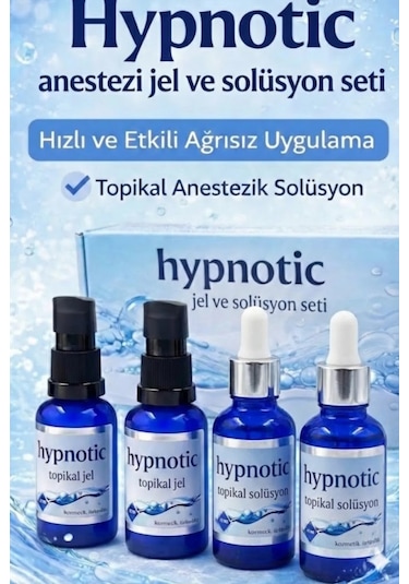 Hypnotic Acı Azaltıcı Seti 20 Ml 4lü Jel Ve Solüsyon Şeffaf