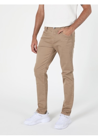 Colin's Straight Fit Düşük Bel Erkek Pantolon CL1049744_Q1.V2_CML Camel Colin's Straight Fit Düşük Bel Erkek Pantolon CL1049744_Q1.V2_CML Camel