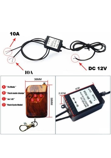 12 Modlu Uzaktan Kumandalı Led Çakar Modülü