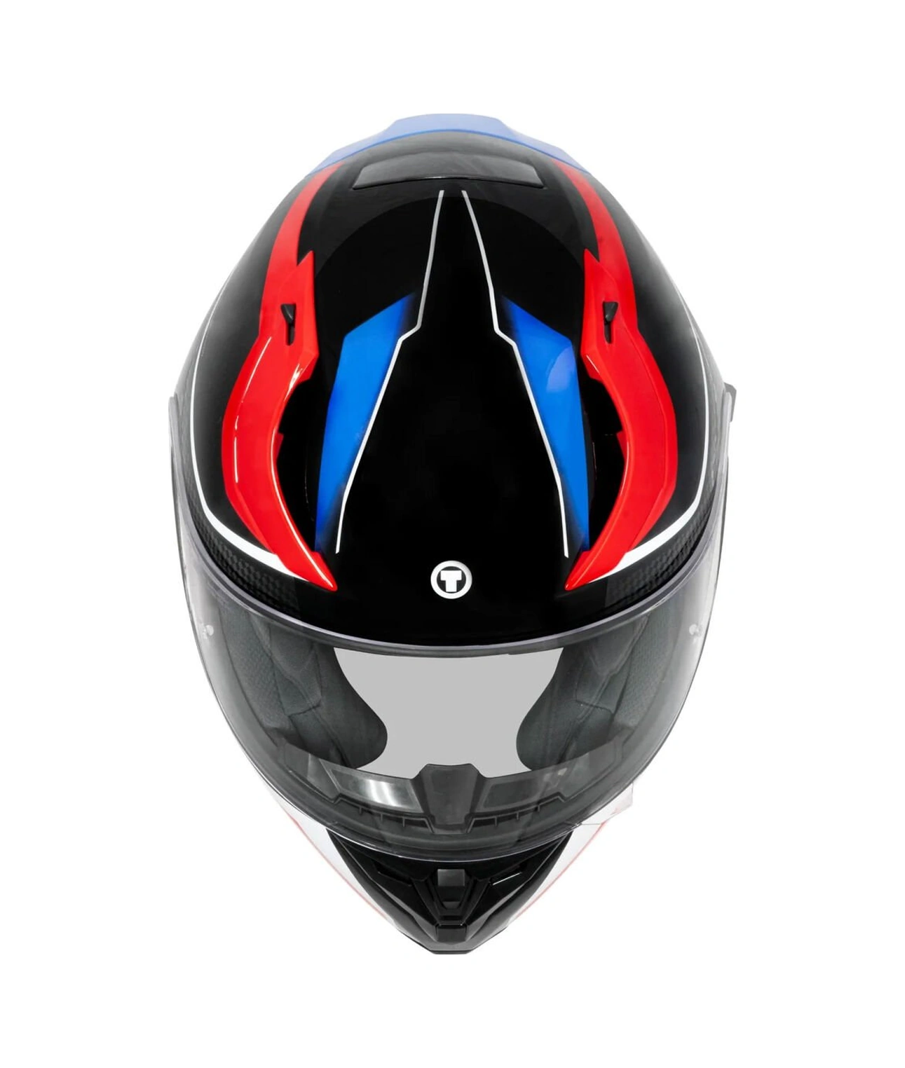Torc T-15 Route Kapalı Motosiklet Kaskı Siyah - Mavi - Kırmızı