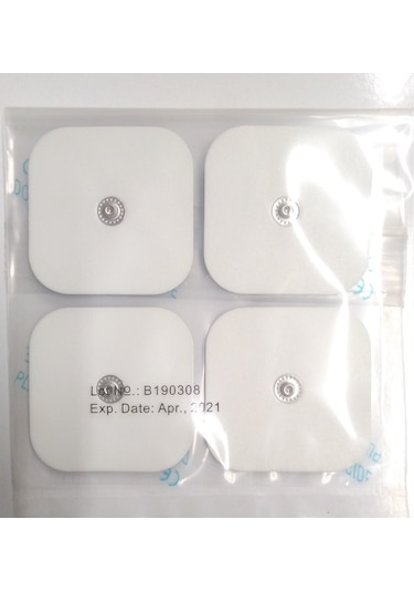 Çıtçıtlı Elektrot Pedi 5 x 5 Cm. 1 Pakette 4 Adet