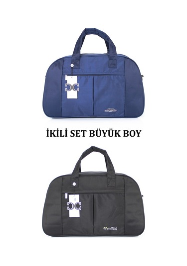 Case Club Iki Renk Büyük Boy Seyahat Ve Spor Çantası Omuz Askılı Çok Renkli