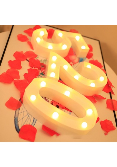 Moveevo Dijital 4 Numara Led Işıklı Dekorasyon Aleti - Sıcak Beyaz Sabit Işık, Ip54 Su Geçirmez, 2xaa Pil Dahil Değil - Parti, Düğün, Ev Dekoru İçin Diğr Moveevo Dijital 4 Numara Led Işıklı Dekorasyon Aleti - Sıcak Beyaz Sabit Işık, Ip54 Su Geçirmez, 2xaa Pil Dahil Değil - Parti, Düğün, Ev Dekoru İçin Diğr