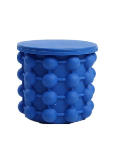 Jialan Buz Küpü Kalıp Buz Tepsileri Büyük Yuvarlak Silikon Buz Sq Mavi