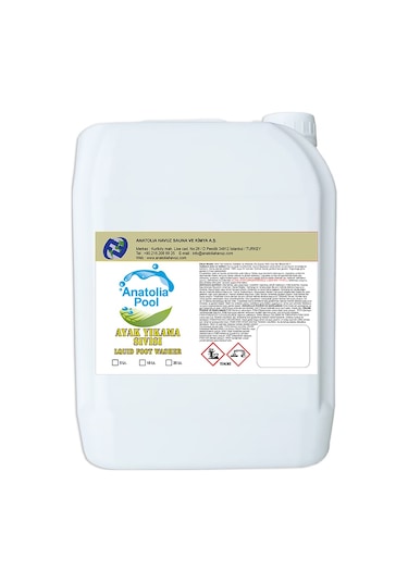 Ayak Yıkama Sıvısı 5 Lt Anatolıa Pool Liquid Foot Washer