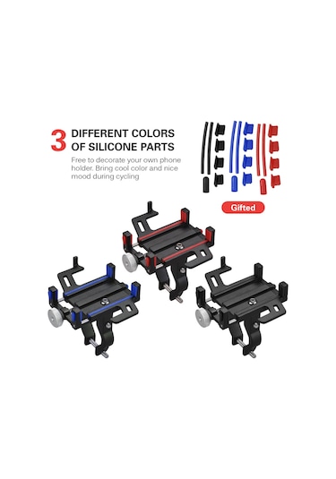 Shineyee Bisiklet Telefon Tutucusu Sarsıntı Önleyici Kendin Yap Bisiklet Telefon Tutucusu Evrensel Ayarlanabilir Bisiklet Tutucusu