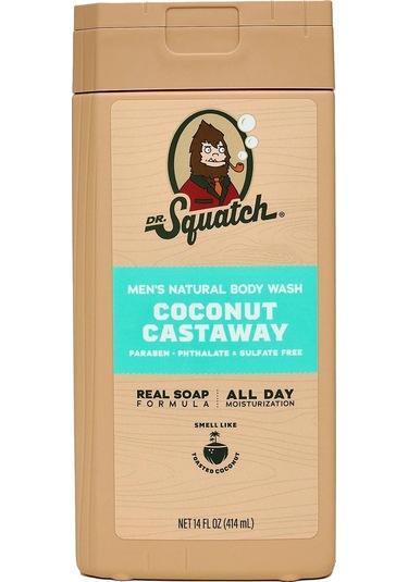 Dr. Squatch Men's Coconut Castaway Duş Jeli 414ml Hindistan Cevizi