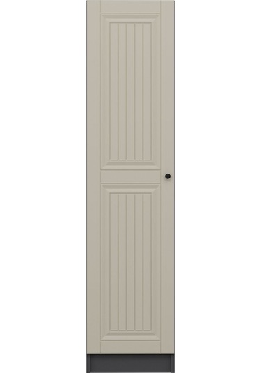 Minar Kale 1 Kapaklı Dolap İlkbahar Mebran 190cm - Antrasit/kumtaşı - Askılıklı Çok Renkli