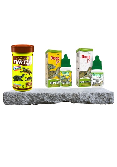 Purecanpati Kaplumbağa Yem Ve Bakım Seti Vitamin,kabuk Koruyucu