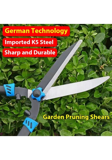 Symbee Yüksek Dayanımlı Sk5 Çelik Bahçe Budama Makası - Kalın Dal Kesim, Kolay Kullanım, Yeşil Alan Bakımı