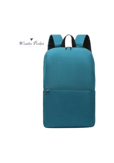 Sırt Çantası Geniş Omuzlu Düz Renk Askı Çok Katmanlı Cepler Büyük Yük Taşıma Kapasitesi Fermuar Kapatma Yellow Sarı