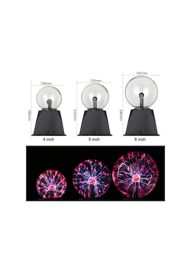 Dailytech Plazma Işık Küresi Sese Duyarlı Gece Lambası