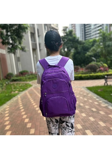 Honeybeeshop Yeşil Ordu Büyük Minimalist Spor Sırt Çantası Dayanıklı Nylon Laptop Tablet Bölmeli Yeşil Ordu