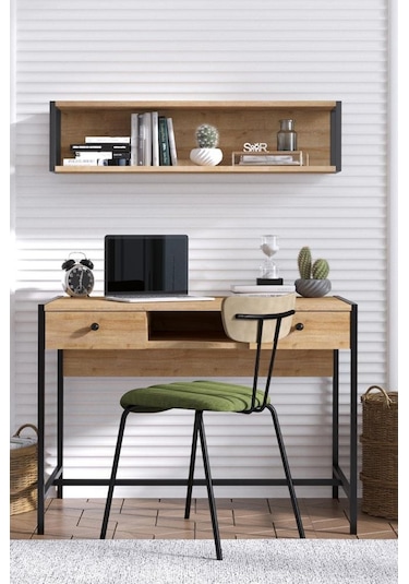 Decormet Pena Çalışma Masası Safir Meşe Çok Renkli