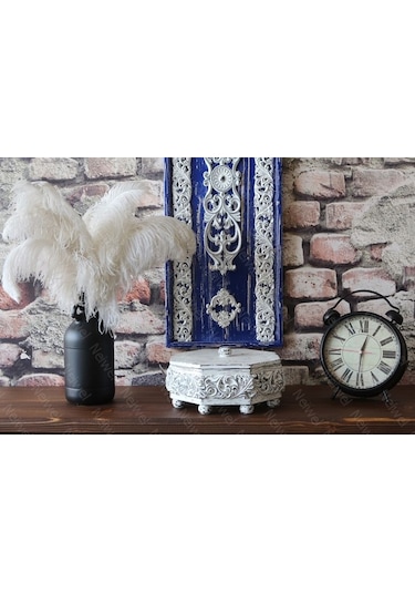 Neiwel Vintage Koina Eskitme Beyaz Kapaklı Kutu