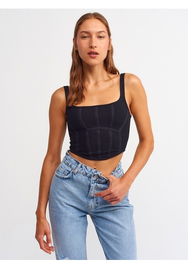 Dilvin Kadın Korse Top-Siyah (501291182)