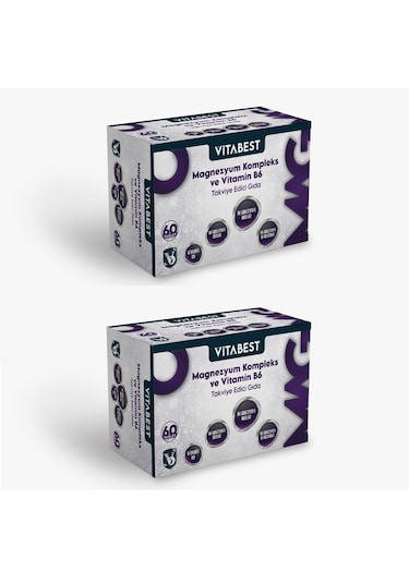Vitabest Magnezyum Kompleks Ve Vitamin B6 120 Tablet