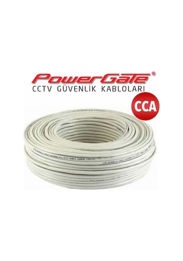Powergate Cell 100mt, 2+1 2x0,22+0,25 Cca, Cctv Güvenlik Kablosu