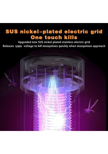 Elektrik Şoku Usb Sivrisinek Katil Lamba, Antimosquito Işık, Şarj Edilebilir Zapper