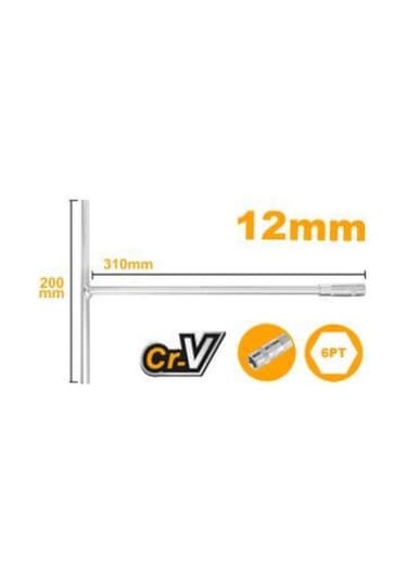 Ingco HTSW1208  T-Saplı Lokma Anahtarı 12 MM