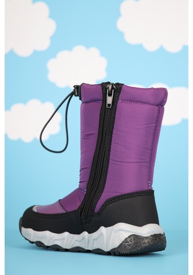 Vojo Lina Kaymaz Taban Fermuarlı Çocuk Kar Botu Çizme 267800001296 12 Mor