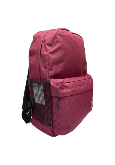 Su Geçirmez Kumaş Ortaokul Lise Unisex Okul Sırt Ve Seyahat Çantası - Bordo