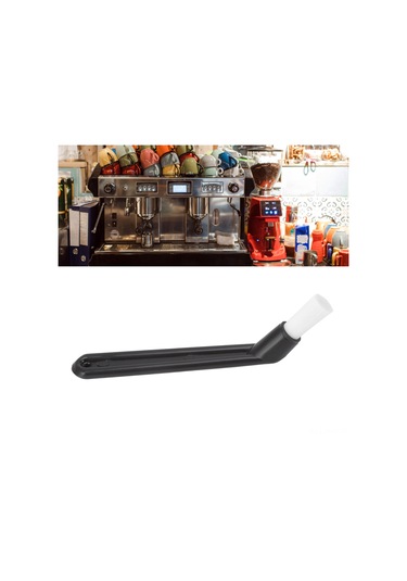 Hangfox Kahve Makinesi Temizleme Fırçası, Eğik Saplı, Isıya Dayanıklı, Derin Temizleme, Nylon Tüyler, Otomatik Ve Filtre Kahve Makineleri İçin Siyah Diğer
