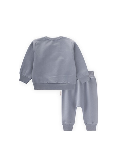 Yelken Nakışlı Sweatshirt Takım 0-2 Yaş Mint Yeşil Mint Yeşili