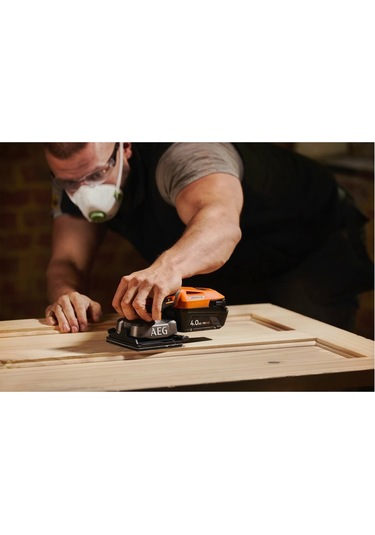 Aeg BFS18SBL-14-0 Akülü Titreşim Zımpara Akü ve Şarj Cihazı Dahil Değildir - 4935498213