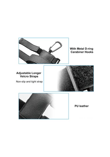 Tenfowee Siyah Bisiklet Ses Cihazı Tutucu - Çok Amaçlı, Kaymazsız, Su Geçirmez, Ayarlanabilir Deri Ve Metal Mizrak