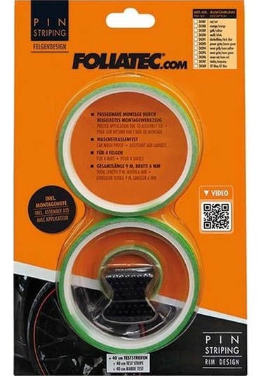 Foliatec Jant Şerit Seti Ve Montaj Aparatı 215x4cm-6mm Yeşil