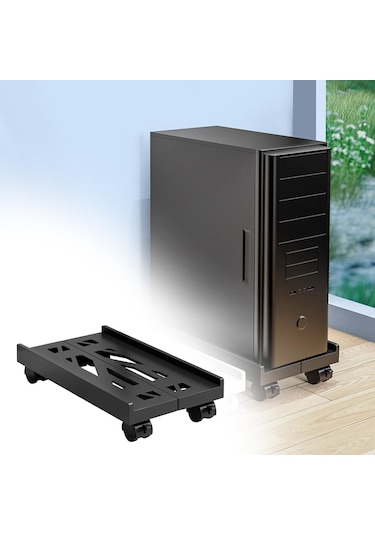 Homyl Cpu Tutucu Standı Masa Altında Ev Ofis Oyun Pc'si Siyah