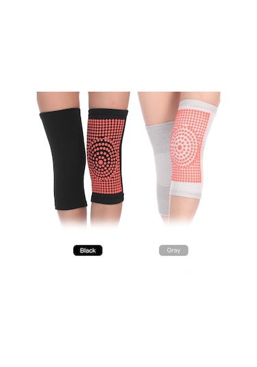 Yaozixa Siyah Nylon-spendeks Otomatik Isıtıcı Knee Pad Kısa Tip L Beden Siyah