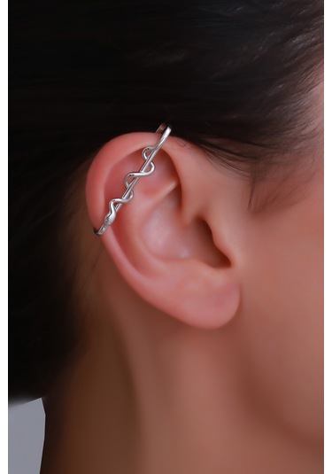 14 Ayar Altın Yılan Industrial Earcuff Sarı