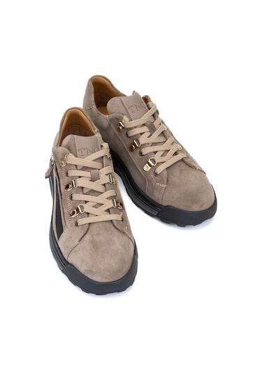Tamer Tanca Erkek Hakiki Deri Vizon Süet Casual Ayakkabı 383 5653 Erk Ayk Sk23/24 Vızon Suet Vizon