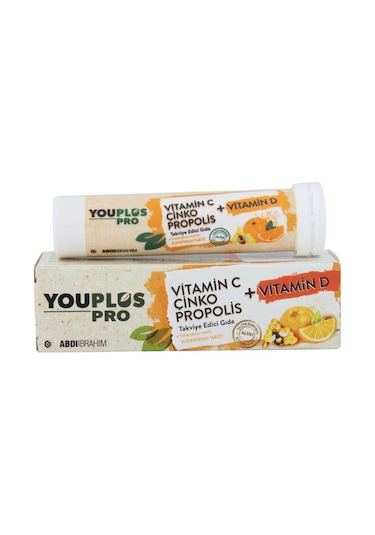 Youplus Pro Vitamin C Çinko Propolis Vitamin D 15 Tablet X 3