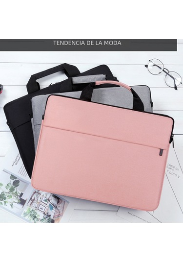 Şık Ve Modern Kadın Dizüstü Bilgisayar Çantası 13.3-17 İnç Rahat Stil Polyester Malzeme Fermuarlı Seyahat Çantası Gri, 15.6 İnç Diğer