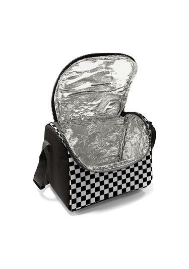 Coral High Kız Çocuk Beslenme Çantası - Thermo - Siyah Beyaz Damalı Çok Renkli