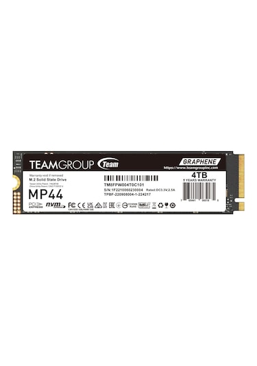 Team Mp44 4tb Gen4x4 7400/6500mb/s Nvme Pcıe M.2 Ssd Disk Adad6tmg0033
