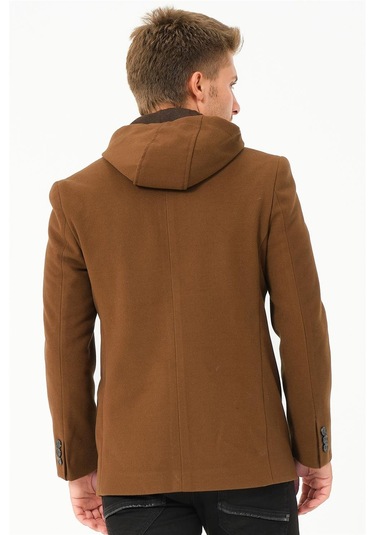 K7532 Dewberry Erkek Kaban-düz Camel Düz Camel