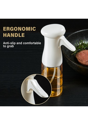 Vkemall Cam Yağ Sprey Şişesi Mangal Pişirme Yağı Zeytinyağı Kontrol Tenceresi Mutfak Plastik Hava Basınçlı Yağ Sprey Tenceresi Sprey Şişesi İki Yağ Sprey Şişesi Plastik Siyah