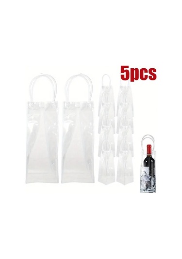 Cordial 5 Adet Taşınabilir Katlanır Pvc Şarap Soğutma Çantası - Şampanya Bira İçecek