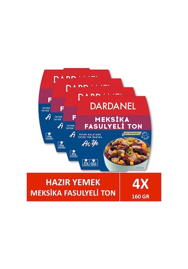 Dardanel Aç Ye Meksika Fasulyeli Ton Balığı 4 x 160 G