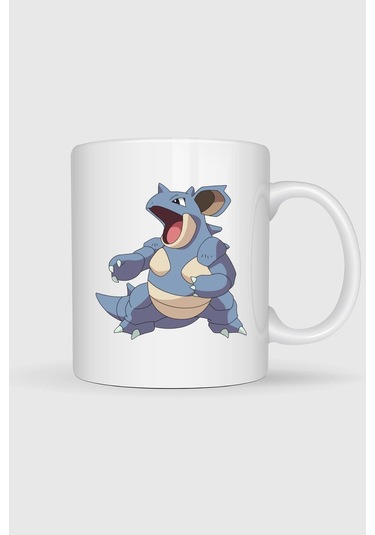 Nidoqueen Nidorina Baskılı Kupa Bardak Beyaz