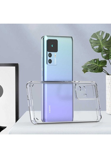 Xiaomi Mi 12T Pro Kilif Zore Coss Seffaf Sert Silikon Kilif 560863096