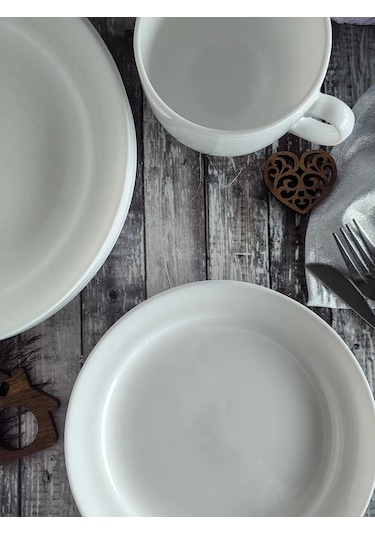 Lumınarc 19 Cm Tatlı Tabakları, 6 Parça Set 343265768 Beyaz